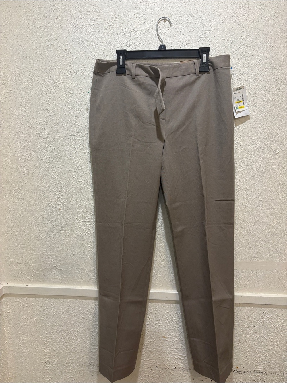 Peck & Peck Taupe Dress Pants - Slim Tailored Fit
